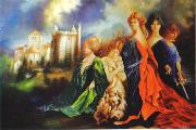 unknow artist Les dames de Morthemer Spain oil painting artist